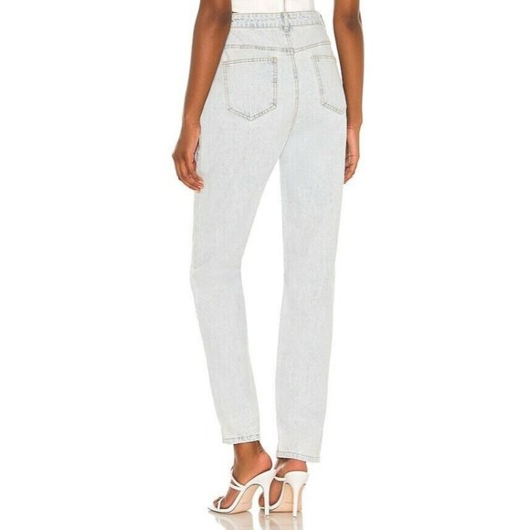 By Dyln Nakita Jeans Light Blue Denim Straight Leg S NWOT $129 - Picture 3 of 10